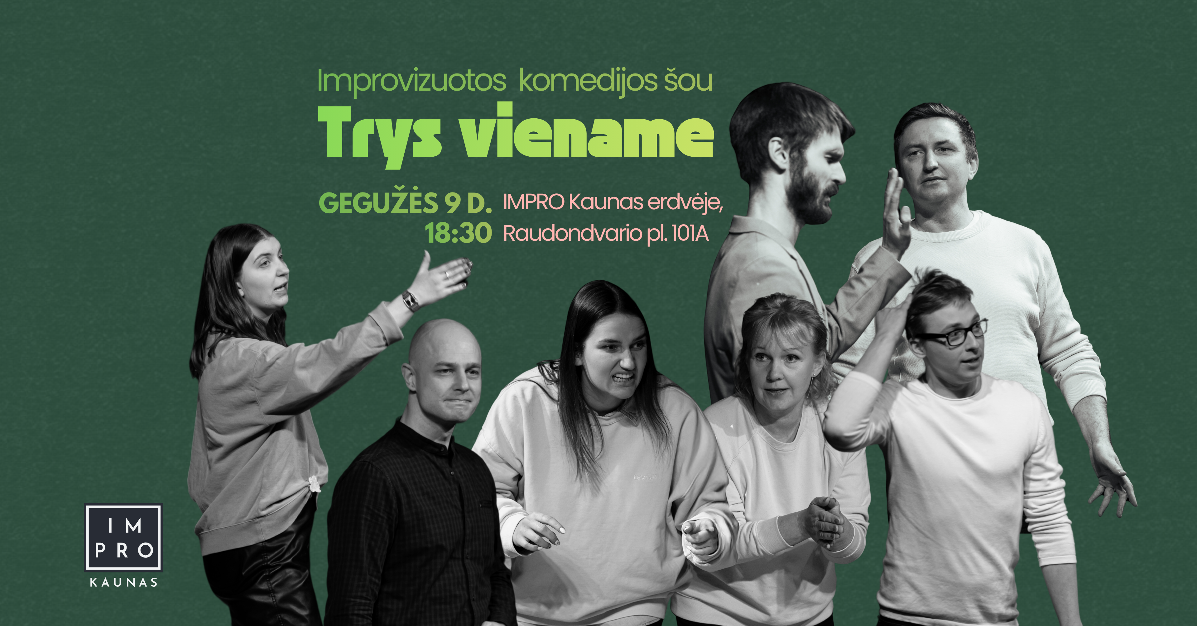 Improvizuotos komedijos šou TRYS VIENAME