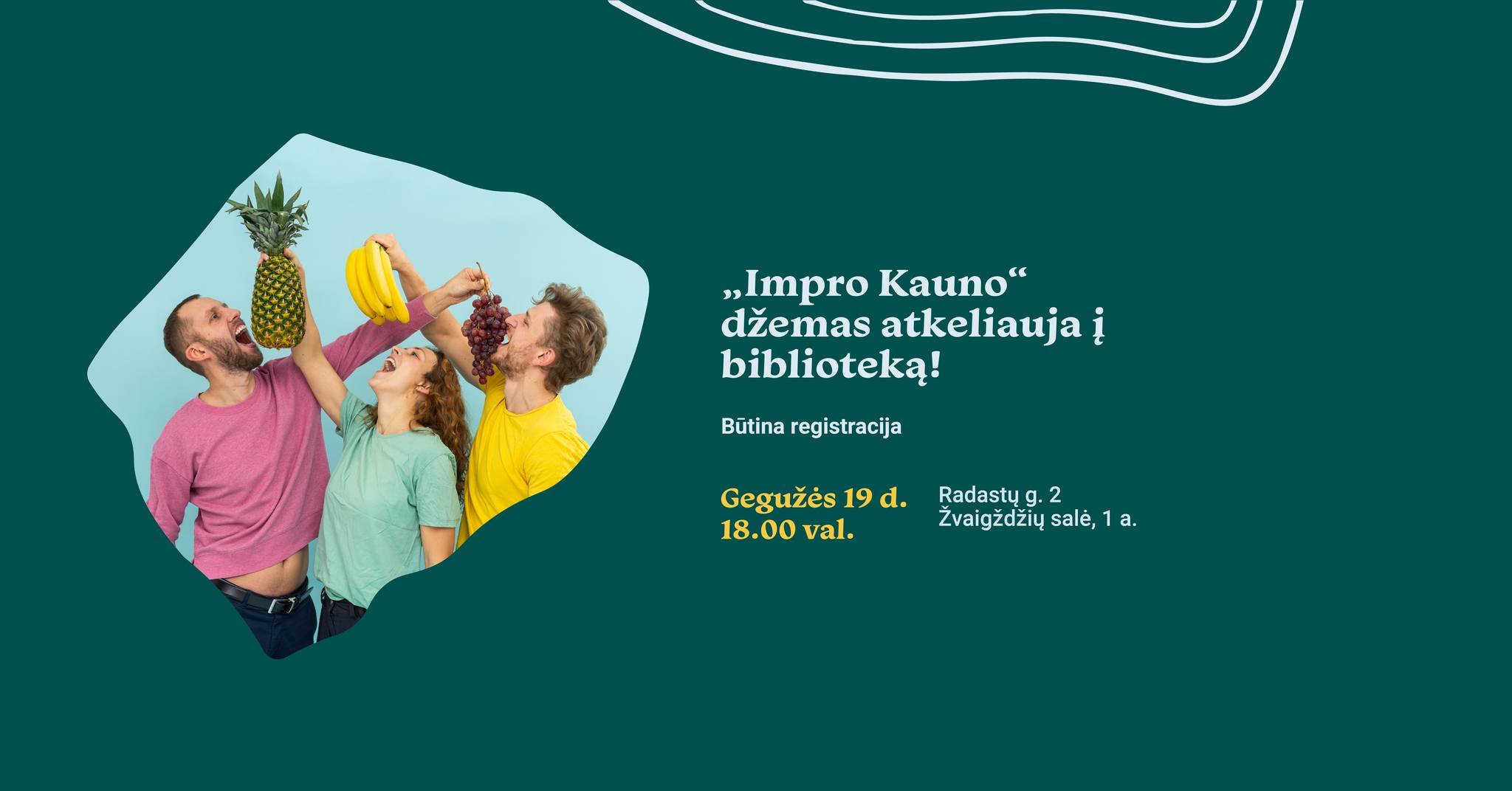 „Impro džemas“ atkeliauja į biblioteką!